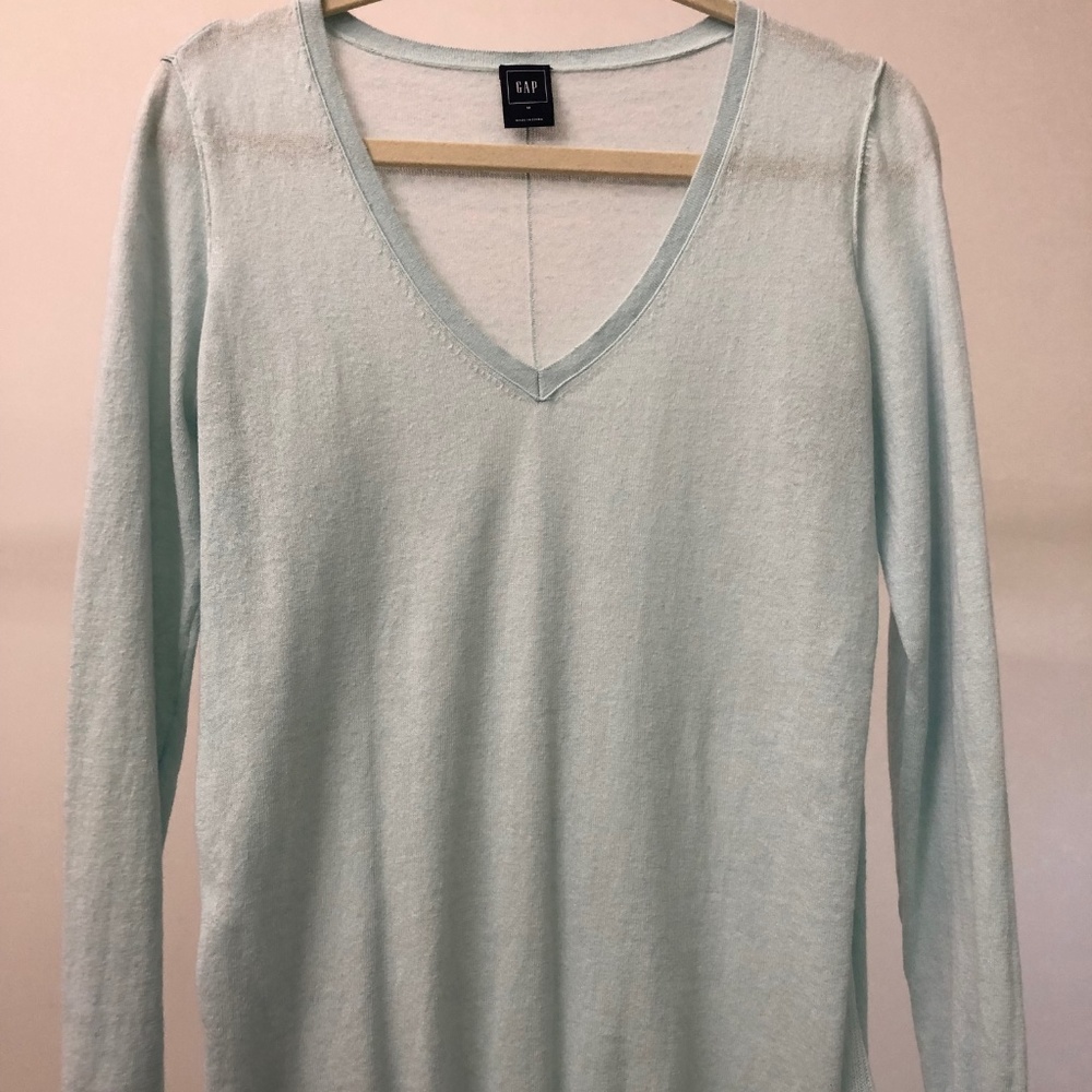 Lightweight baby blue sweater